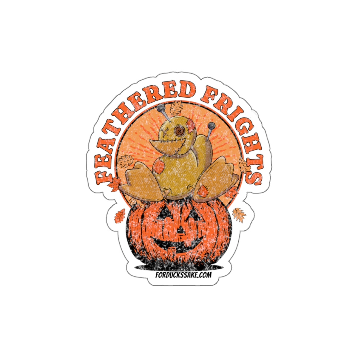 Feathered Frights Die-Cut Stickers