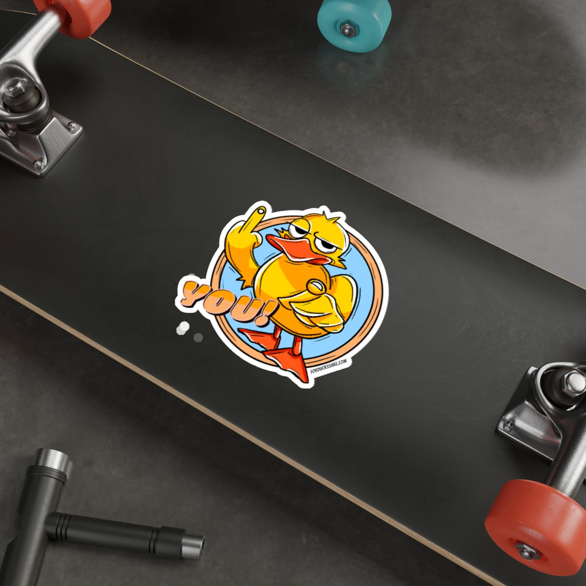 Duck You Die-Cut Stickers
