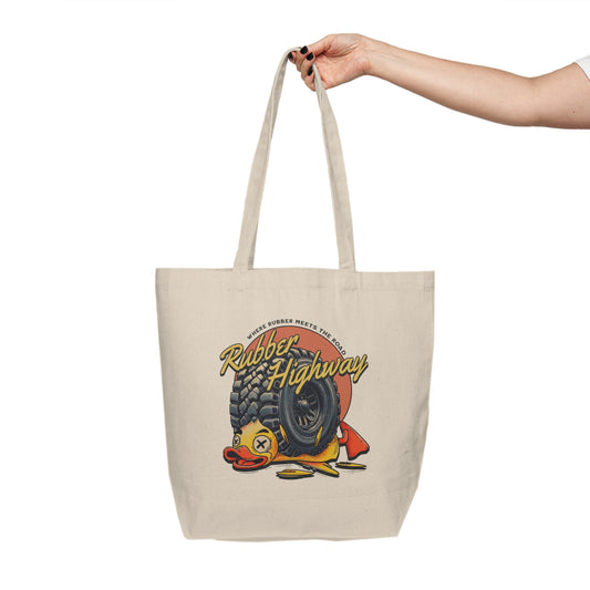 Rubber Highway Canvas Shopping Tote