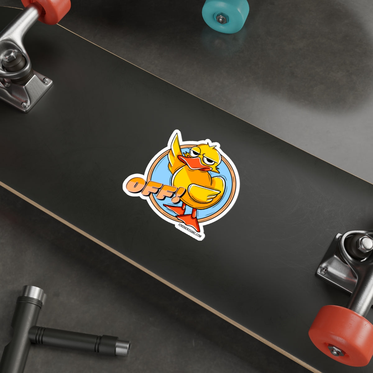 Duck Off Die-Cut Stickers