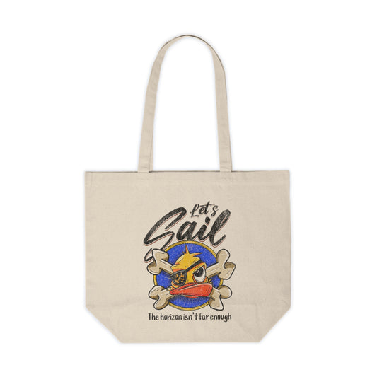 Lets Sail Canvas Shopping Tote