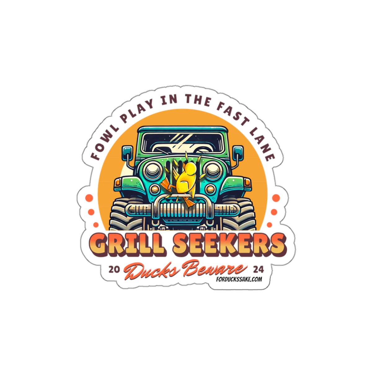 Grill Seekers Die-Cut Stickers