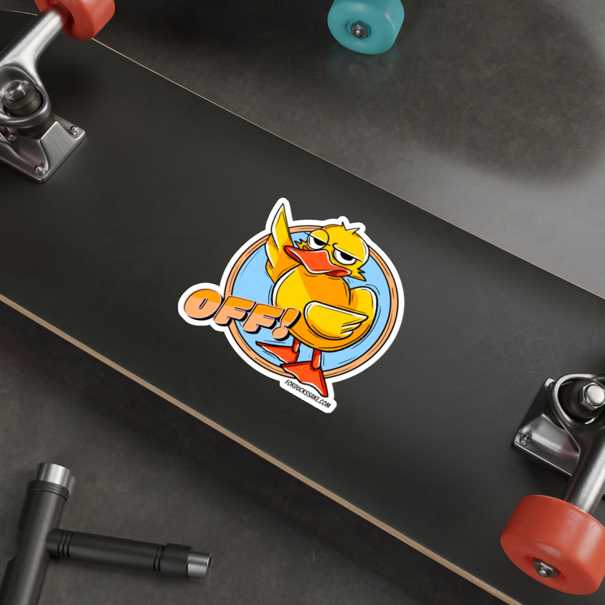 Duck Off Die-Cut Stickers