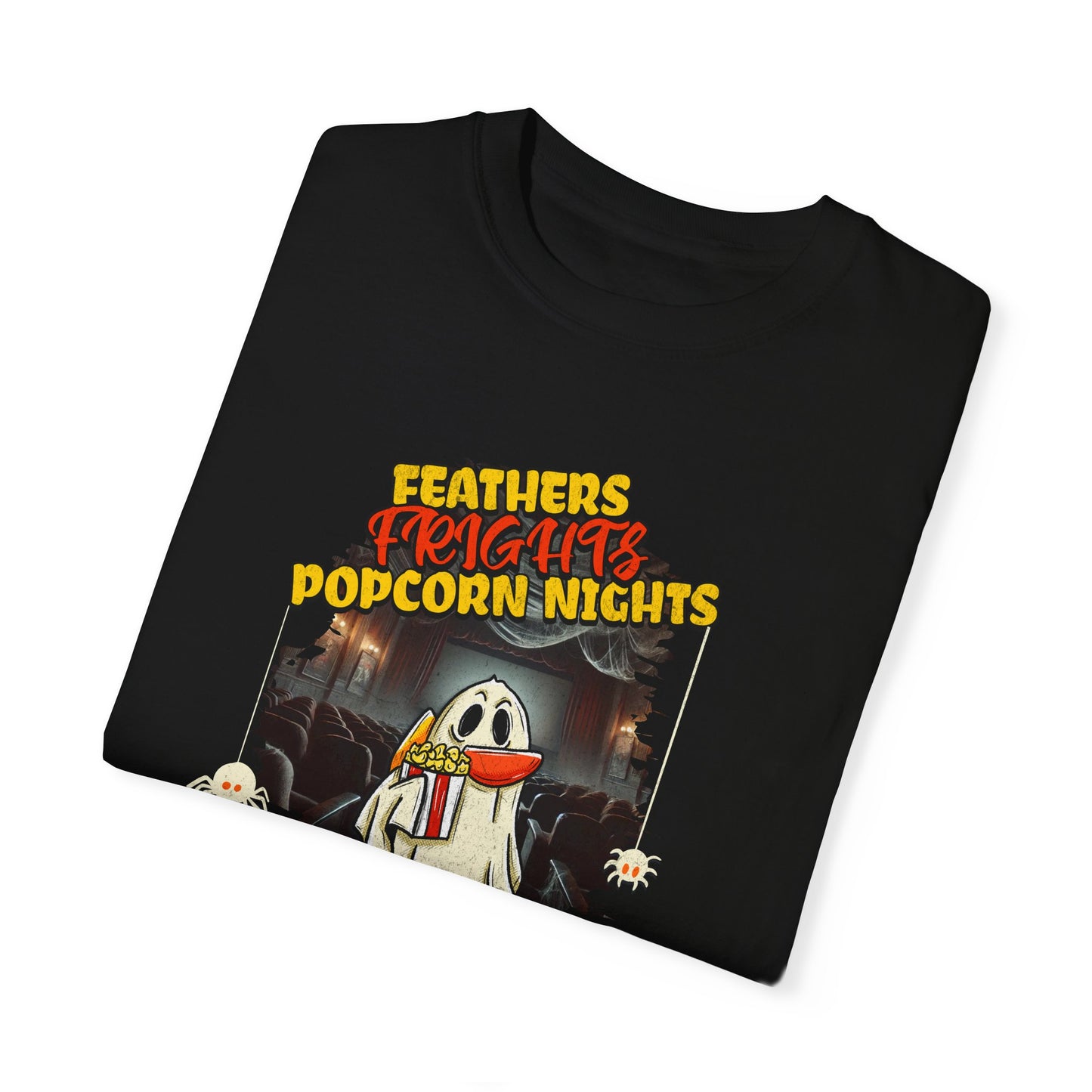 Feathers, Frights, & Popcorn Nights T-shirt