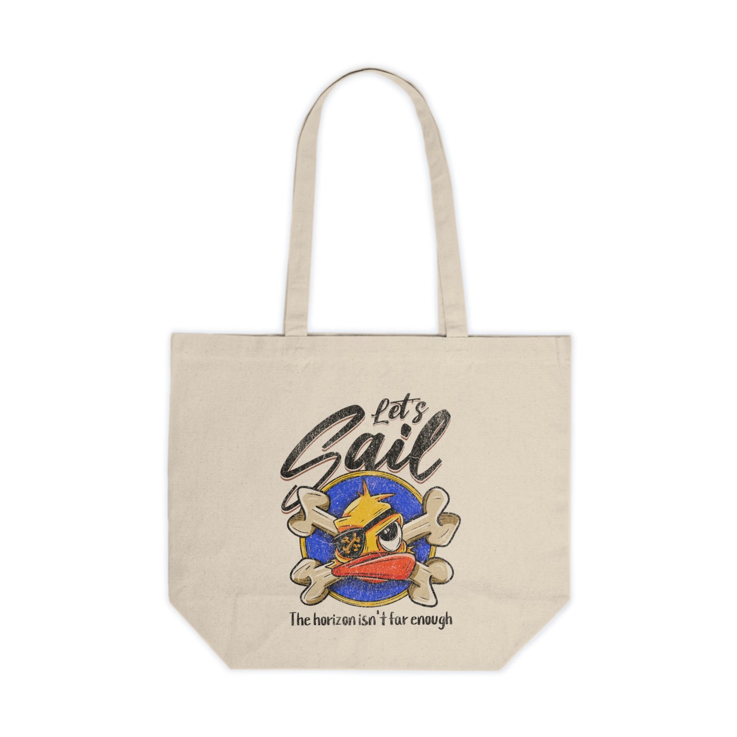 Lets Sail Canvas Shopping Tote