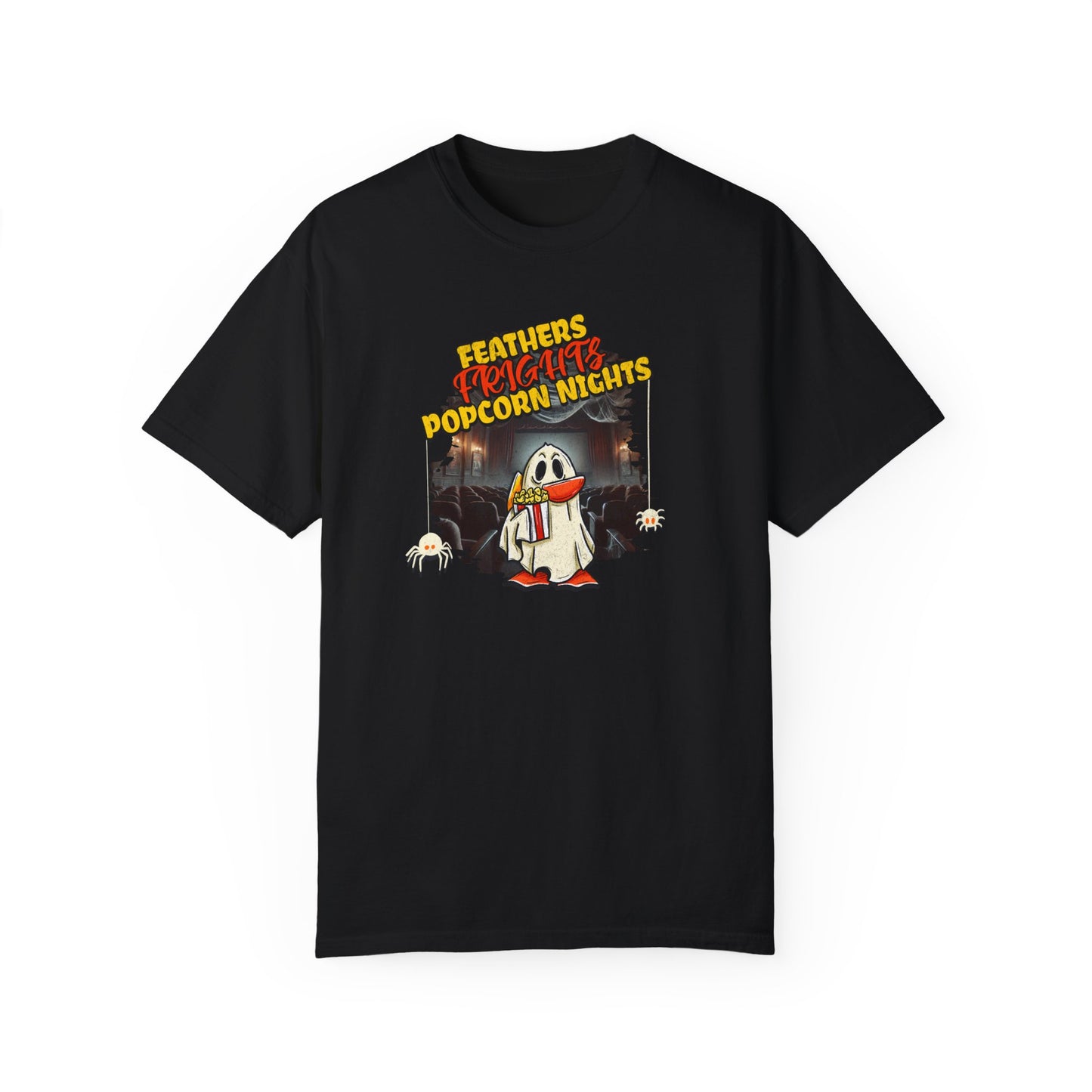 Feathers, Frights, & Popcorn Nights T-shirt