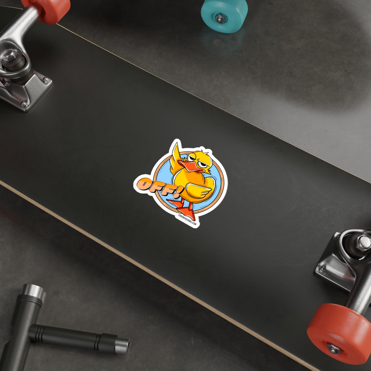 Duck Off Die-Cut Stickers