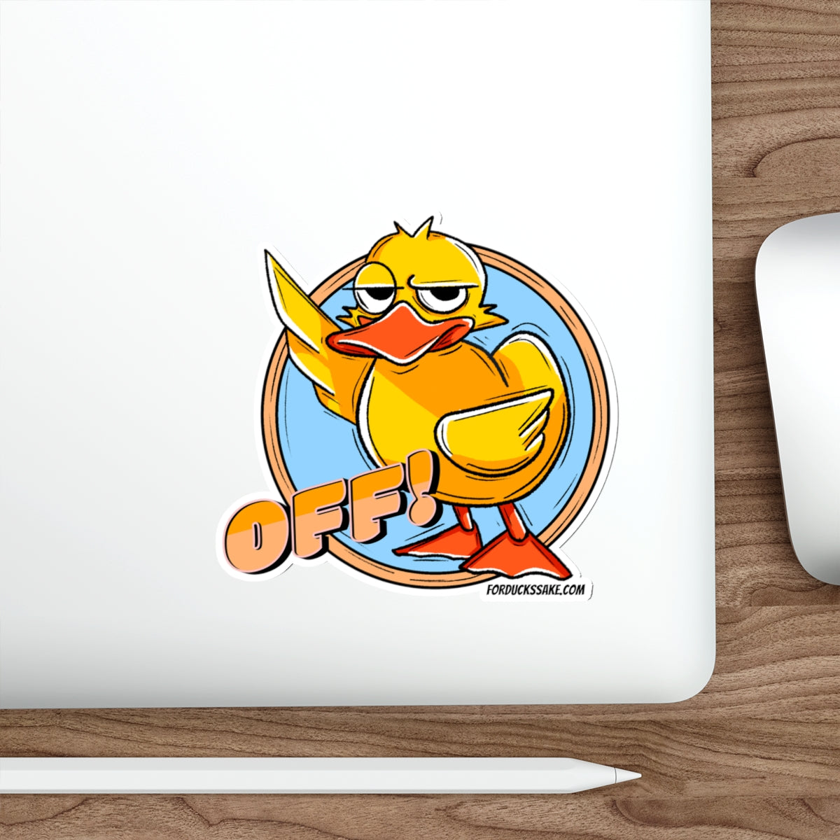 Duck Off Die-Cut Stickers