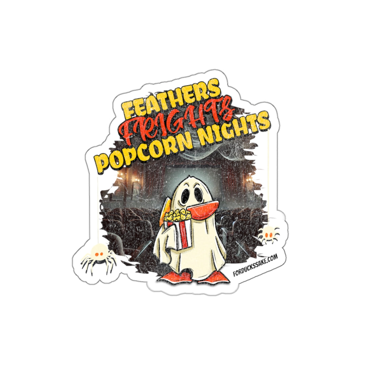 Feathers, Frights, & Popcorn Nights Die-Cut Stickers