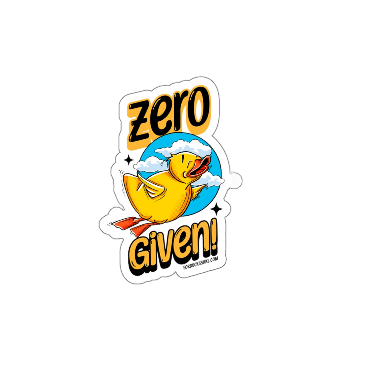 Zero Given Die-Cut Stickers