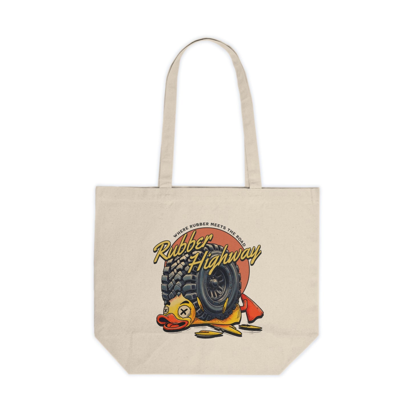 Rubber Highway Canvas Shopping Tote