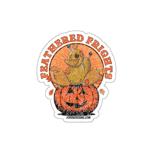 Feathered Frights Die-Cut Stickers